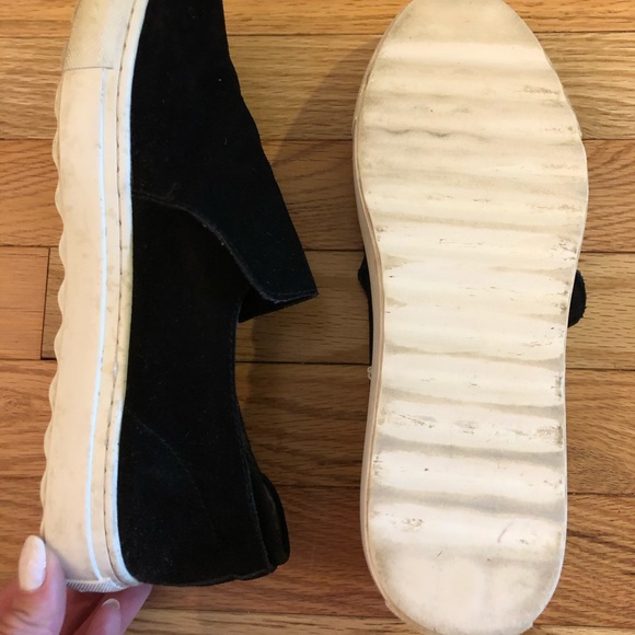 J Slides Black Suede Perrie Slip-On Sneakers - Picture 8 of 11